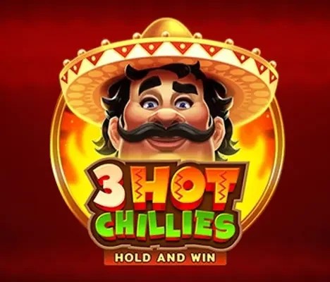 3 Hot Chillies slot logo by 3 Oaks Gaming at LeoVegas Casino