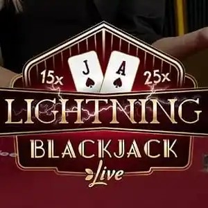 Lightning Blackjack logo by Evolution at LeoVegas Casino